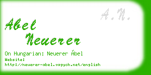 abel neuerer business card